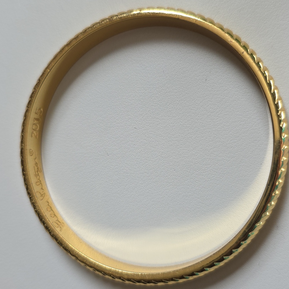 Lilly Pulitzer Gold Bangle Bracelet - Picture 4 of 7